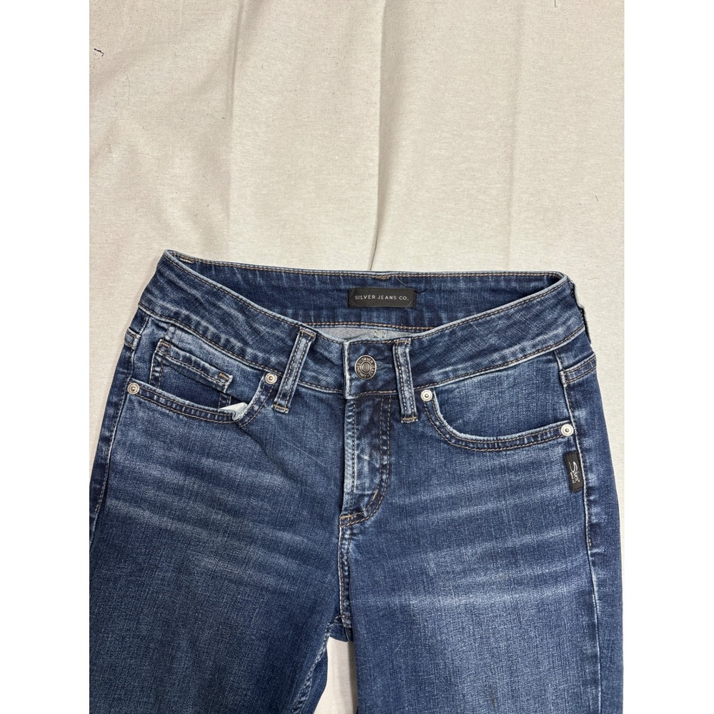 Silver Jeans Co Suki Slim Bootcut Jeans W26 L35 Dark Wash L93616SDK424 - Picture 5 of 6